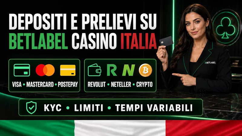 Depositi e prelievi su BetLabel Casino Italia